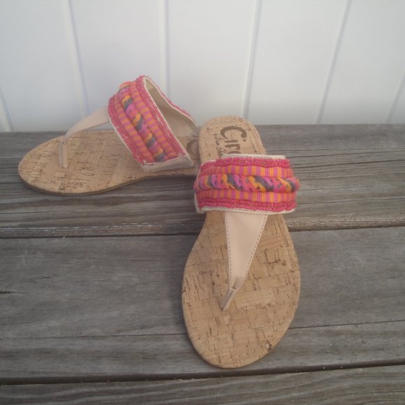 Sam Edelman Circus "Bella" Bohemian Pink Sandals Size 6 - Picture 6 of 6